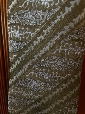 Phat Farm Phat Premium Men's Tie Blue Floral Paisley Stripe Silk Blend